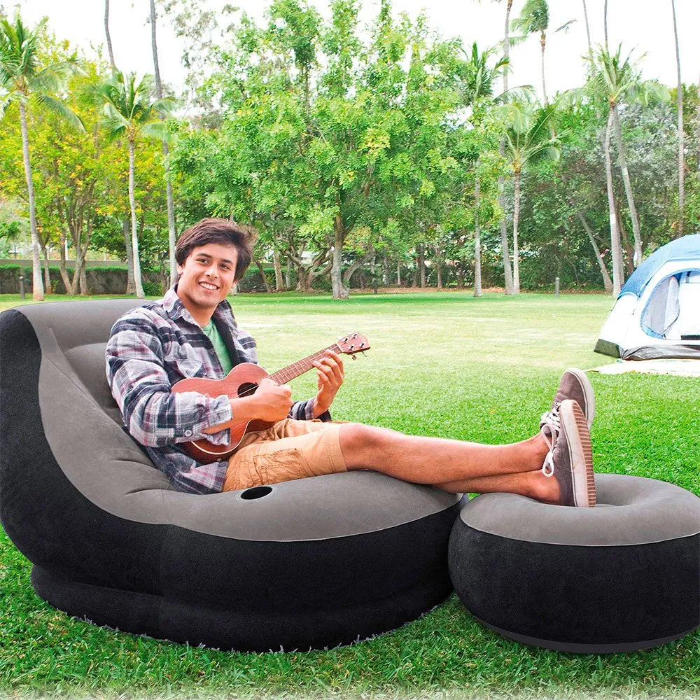 Intex Ultra Lounge Armchair With Footrest 68564 Intex Ultra Lounge Armchair With Footrest 68564